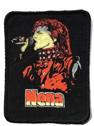 Nena On Stage Old Og Vtg Early 1980`s Printed Patch Sew On 99 Luftballons Rare