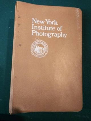 York Institute Of Photography Binders (2) With 20 Courses.  Vintage 1979 Rare