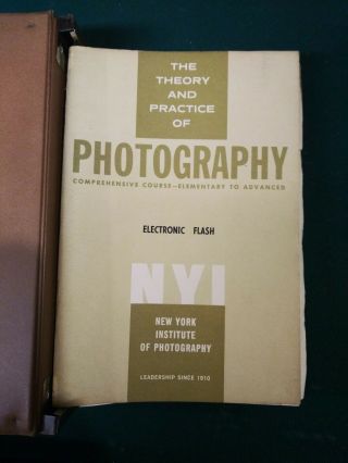 York Institute Of Photography Binders (2) With 20 Courses.  Vintage 1979 Rare 2