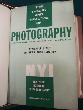 York Institute Of Photography Binders (2) With 20 Courses.  Vintage 1979 Rare 4