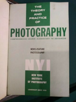 York Institute Of Photography Binders (2) With 20 Courses.  Vintage 1979 Rare 5