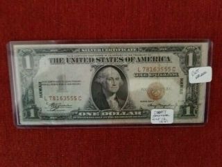 $1 " Hawaii " Silver Cert " Pre - Wwii Short Snorter " Oct 12,  1941 " Rare Please Read