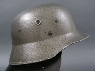 Post Wwii East German Ddr Fiber Helmet For Fire Firefighter Rare Gray M34