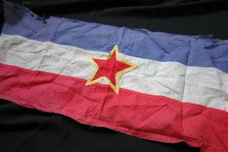 39.  7 " Yugoslavia Partisan Flag Ww2 Tito Jugoslavija Rare