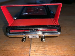 Ertl Diecast 1:18 1969 Dodge Charger “DAYTONA” Black Red Wing 426 Hemi - RARE 4