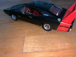 Ertl Diecast 1:18 1969 Dodge Charger “DAYTONA” Black Red Wing 426 Hemi - RARE 5