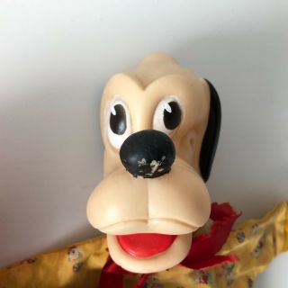 Rare Vintage Hand Puppet 1960s Gund Swedlin Disney - Dopey Donald Duck & Pluto 3