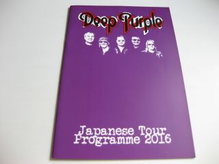 Rare Deep Purple 2016 Japan Tour Program Japanese Concert Brochure Book