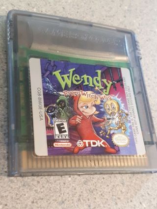 Rare Gba Game Wendy: Every Witch Way (nintendo Game Boy Color,  2001)