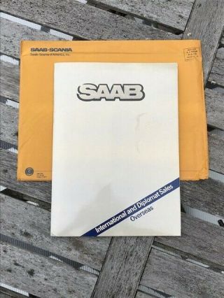 Classic Saab Rare 1988 89 International Diplomatic Sales Packet,  Prices
