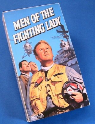 Men Of The Fighting Lady Vhs Tape 1954 Van Johnson Wwii Rare B&w Video