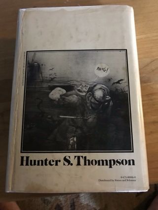The Great Shark Hunt by Hunter Thompson 1st Edition Rare Hardback With Jacket 3