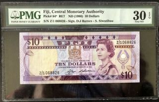 Fiji $10 1980’s Rare Z/1 Replacement Barnes/ Siwatabu