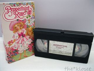 Peppermint Rose (vhs,  1992) Video Tape Movie Animated Cartoon Rare Kids
