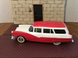 Rare 1956 Ford Country Sedan Two - Tone Red/white Green Tint Windows Promo Car