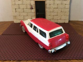 RARE 1956 FORD COUNTRY SEDAN TWO - TONE RED/WHITE GREEN TINT WINDOWS PROMO CAR 2