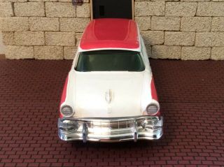 RARE 1956 FORD COUNTRY SEDAN TWO - TONE RED/WHITE GREEN TINT WINDOWS PROMO CAR 5