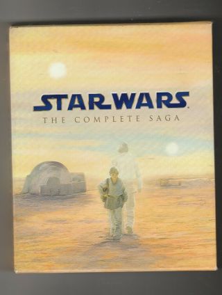 Star Wars: The Complete Saga Blu - Ray Box Set Rare 9 Discs Empire Jedi Hope
