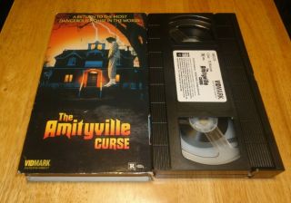 The Amityville Curse (vhs,  1990) Kim Coates - Vidmark Horror Rare Non - Rental