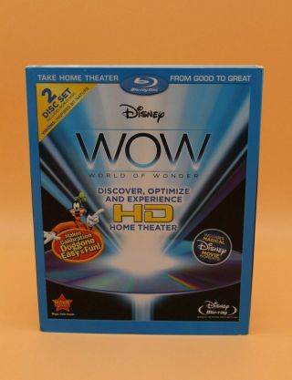 Disney Wow: World Of Wonder [blu - Ray Disc,  2010,  2 - Disc Set] Rare Oop Slipcover