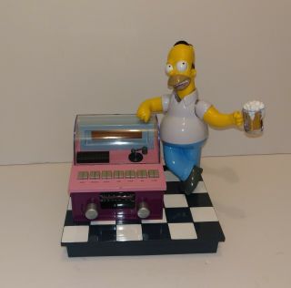 The Simpsons Homer Digital Clock Radio Am /fm - Very Rare