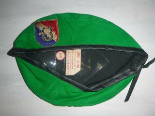 Us Army 11th Special Forces Airborne - Rare Green Beret - 1960 