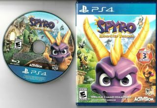 Spyro Reignited Trilogy (sony Playstation 4,  2018) Ps4 Complete Rare Vg