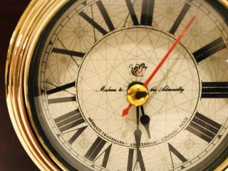Rare Collector ' s Piece Authentic Models Mahogany Multi - Zone World Clock 1997 5