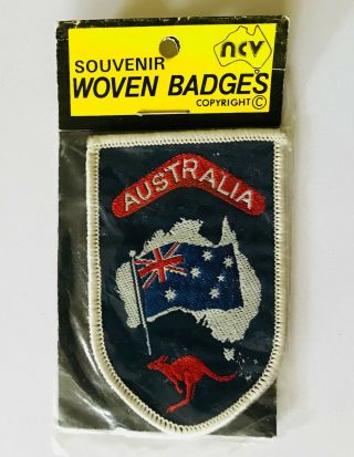 Australian Flag Kangaroo Patch Badge Rare Vintage (p17)