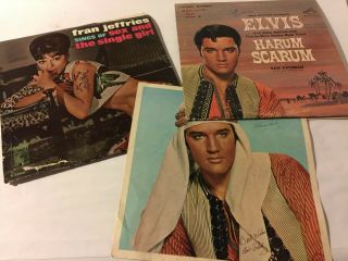 " Elvis Presley " Fran Jeffreys - Harum Scarum Special Lp Movie Vinyl - Rare Copys