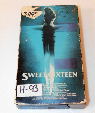 Sweet Sixteen,  Vhs,  1983 Vestron Home Video,  Bo Hopkins,  Susan Strasberg,  Rare