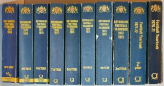 Rothmans Football Yearbooks 1970 To 1979 The Ist Ten Including The Rare Ist.