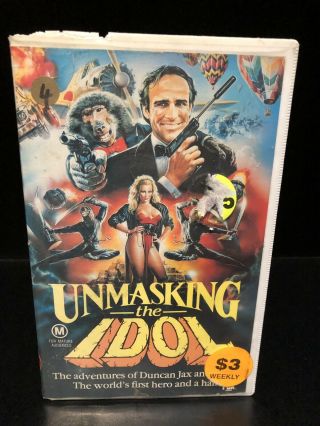 Rare Vintage 80s Movie / Unmasking The Idol Vhs Video