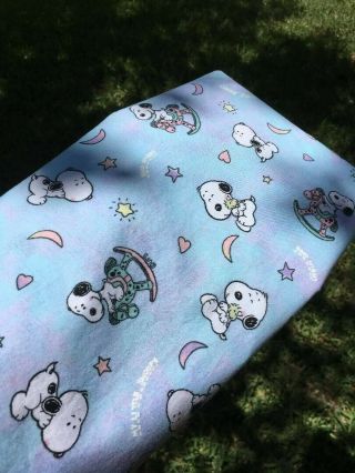 2003 Rare My Little Snoopy Allover Woodstock Fabric Oop 1.  5 Yd X 42 Inches Euc
