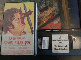 THE SPECTRE OF EDGAR ALLAN POE VHS CLAMSHELL RARE NEVER ON DVD 2