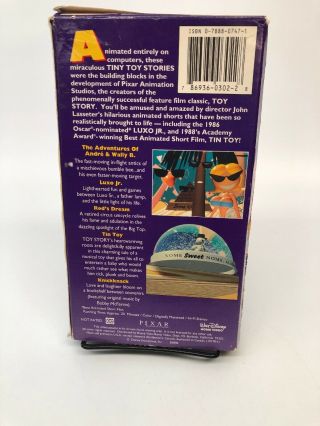 Pixar very rare & collectible TINY TOY STORIES VHS 2