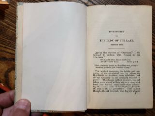 Walter Scott ' s Lady Of The Lake rare antique edition. 4