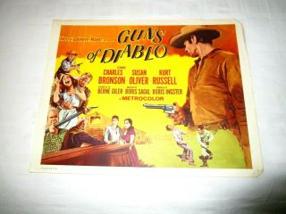 Guns Of Diablo,  Title Card,  1965,  Charles Bronson,  Rare