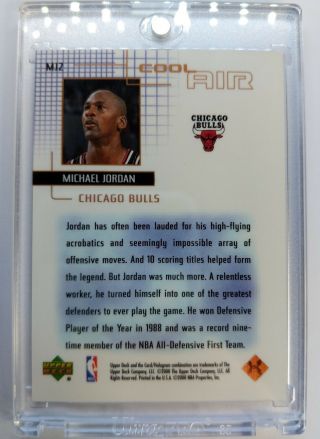 Rare: 1999 99 - 00 UD COOL AIR Michael Jordan MJ2,  90 ' s Refractor Like INSERT 2