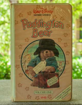 Walt Disney Home Video Paddington Bear Vhs Volume 1 Vintage Clamshell Case Rare