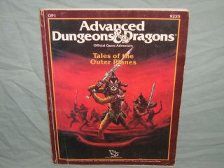 Ad&d 1st Ed Planescape Aid - Op1 Tales Of The Outer Planes (very Rare And Vg)
