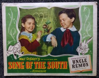 Walt Disney Song Of The South 1946 Lobby Card 7 Very Rare