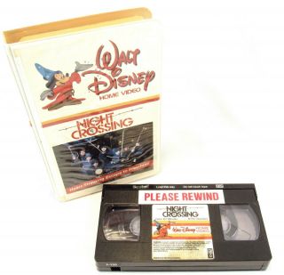 Walt Disney Home Video - Night Crossing - Vhs - Oop & Very Rare - Cond