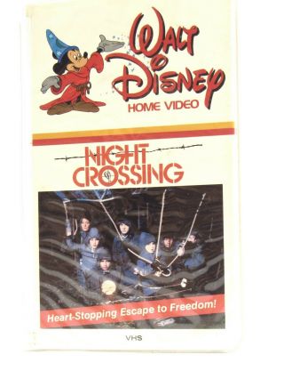 WALT DISNEY HOME VIDEO - NIGHT CROSSING - VHS - OOP & VERY RARE - COND 2