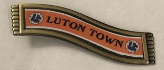 Luton Town Scarf 70s 80s Style Very Rare Classic Collectable Football Pin Badge