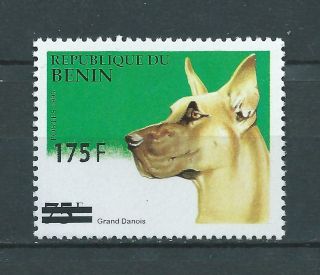 Benin - Surcharged - Dog - Hund - 75f X 175 F - Mnh - Very Rare