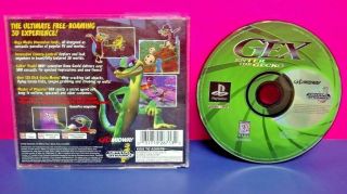 Gex Enter The Gecko - Playstation 1 2 Ps1 Ps2 Game Rare