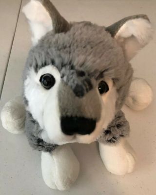 Webkinz Grey Wolf Plush Rare - No Code