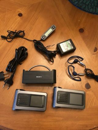 Sony Vaio Vgf - Ap1l Black (40 Gb) Digital Media Player Bundle (2 Players) Rare