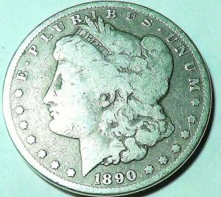 1890 Cc Carson City Morgan Dollar Rare Key Date Us Silver Coin